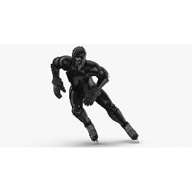 Medieval Knight Plate Armor with Zweihander T-Pose 3D model